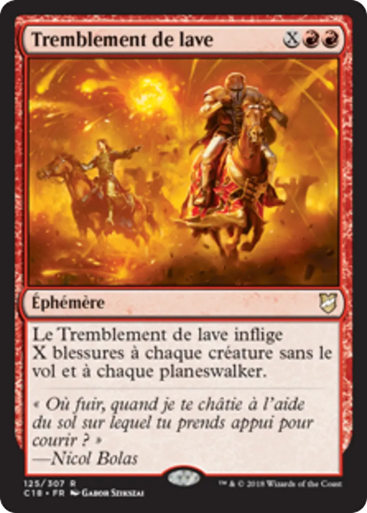 Tremblement de lave — Commander 2018 — Magic: The Gathering