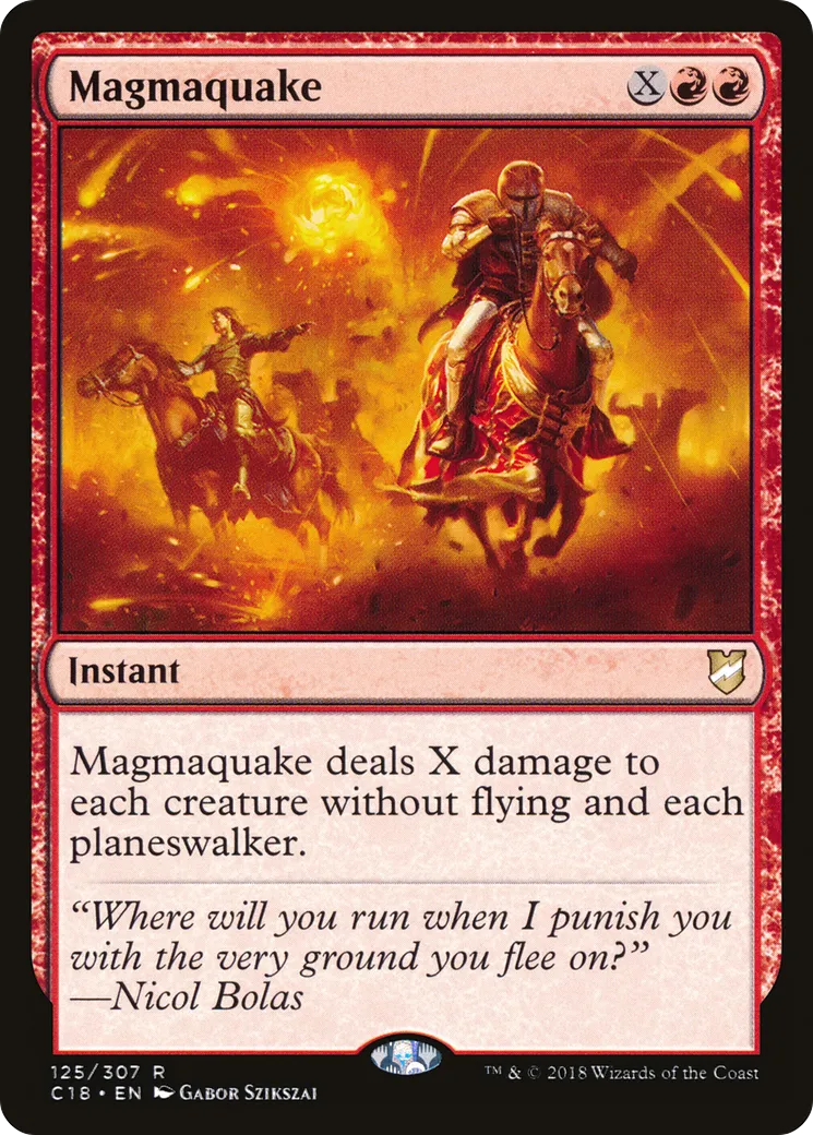Tremblement de lave — Commander 2018 — Magic: The Gathering