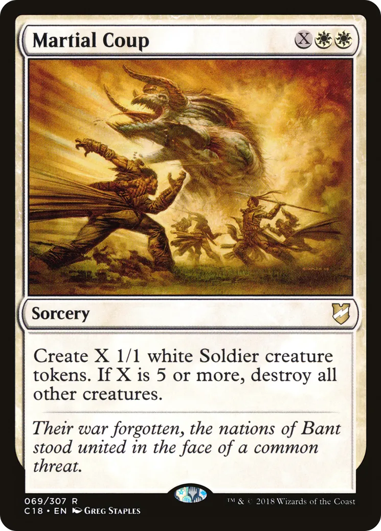 Martial Coup — Commander 2018 — Magic: The Gathering