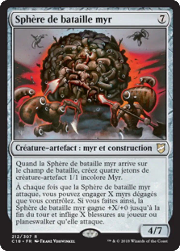 Sphère de bataille myr — Commander 2018 — Magic: The Gathering