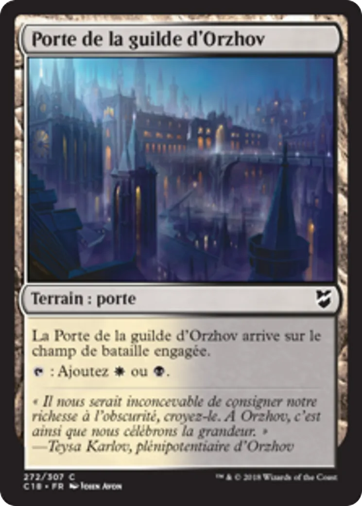 Porte de la guilde d'Orzhov — Commander 2018 — Magic: The Gathering