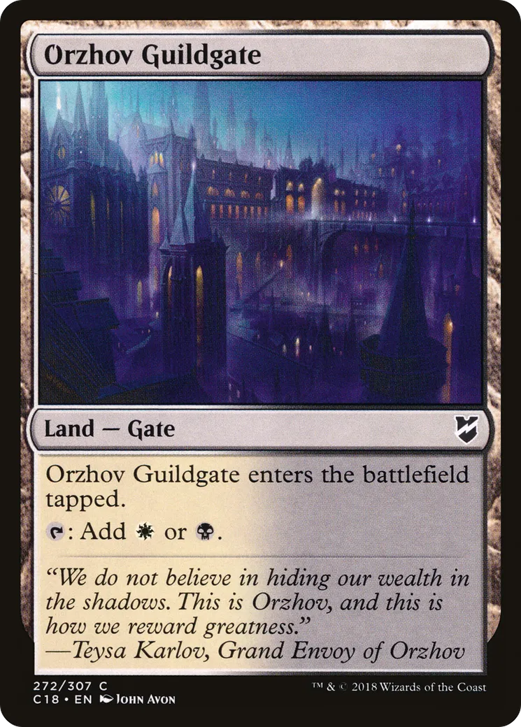 Orzhov Guildgate — Commander 2018 — Magic: The Gathering