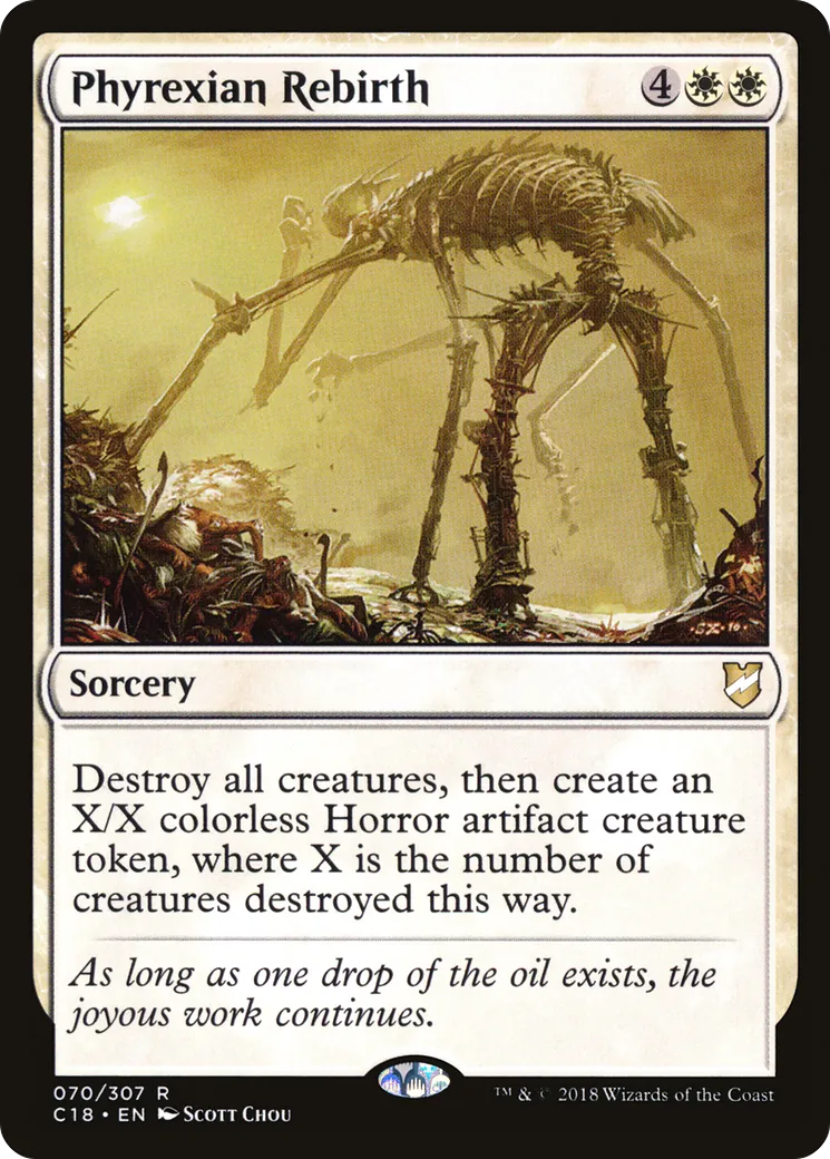 Phyrexian Rebirth — Commander 2018 — Magic: The Gathering