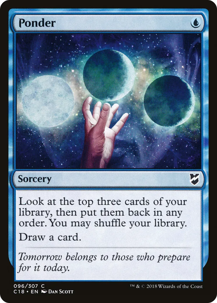 Ponder — Commander 2018 — Magic: The Gathering