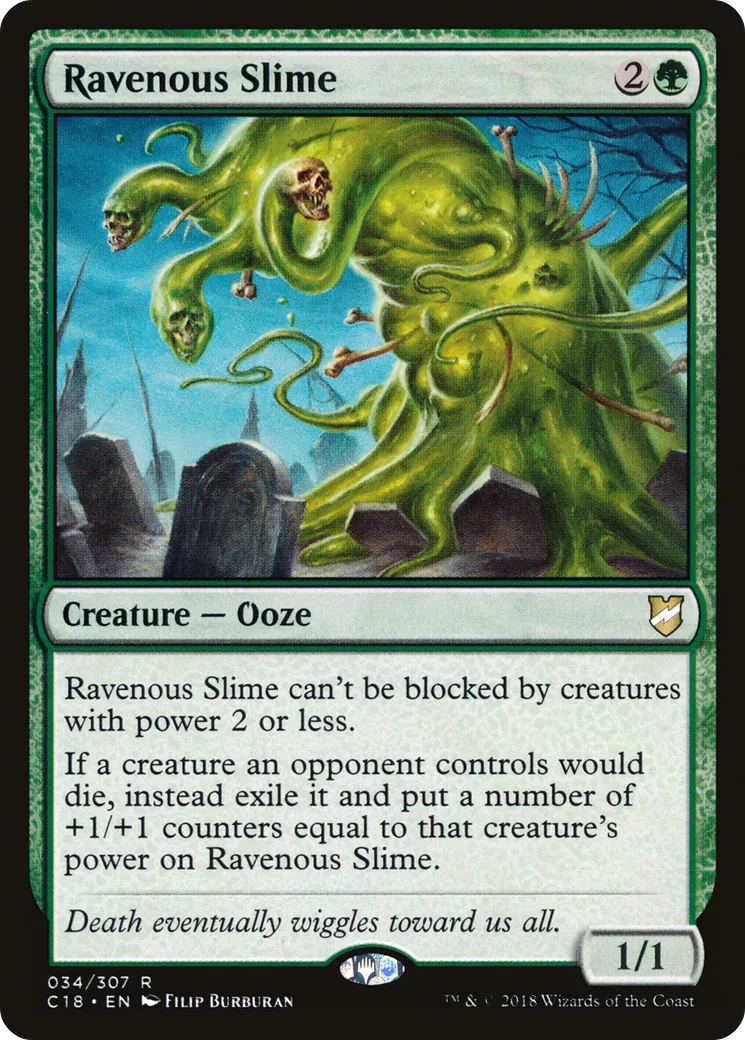 Ravenous Slime — Commander 2018 — Magic: The Gathering