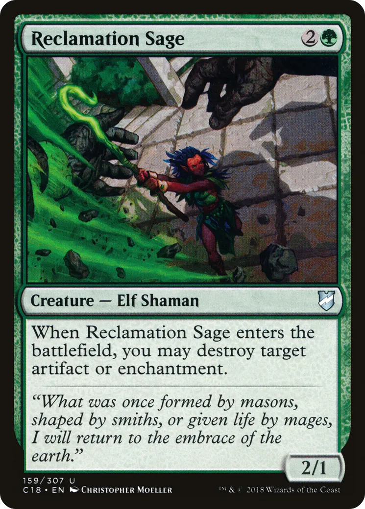 Reclamation Sage — Commander 2018 — Magic: The Gathering