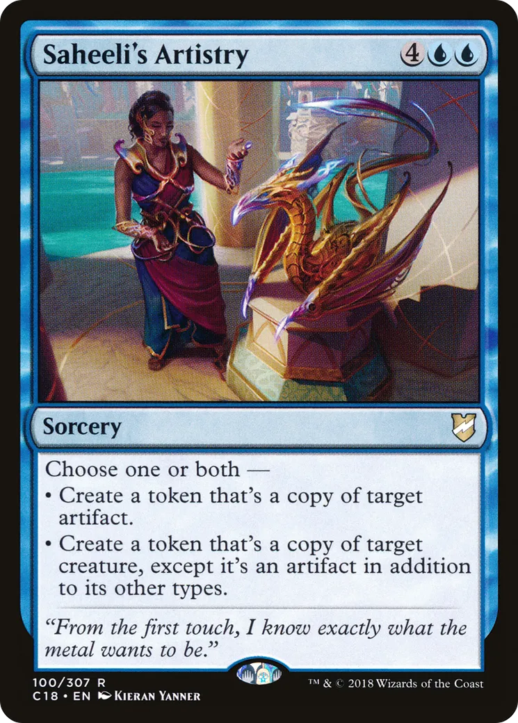 Art de Saheeli — Commander 2018 — Magic: The Gathering