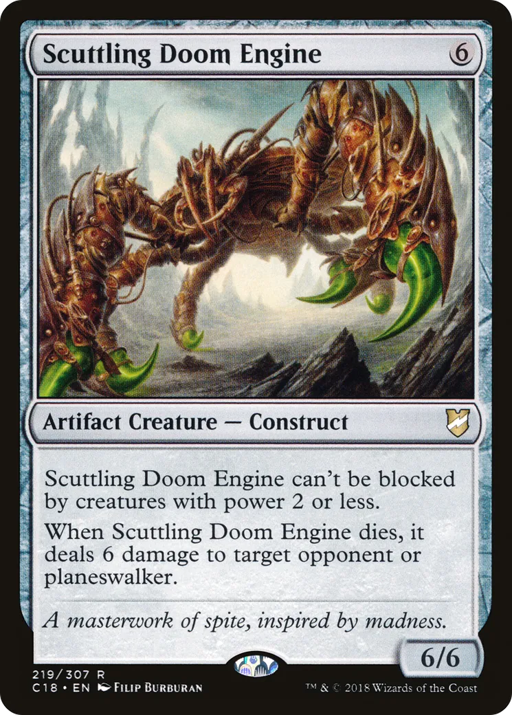 Scuttling Doom Engine from Commander 2018 - Magic: The Gathering