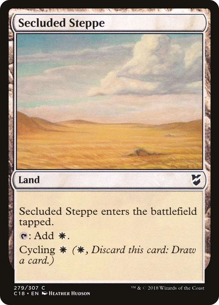 Secluded Steppe from Commander 2018 - Magic: The Gathering