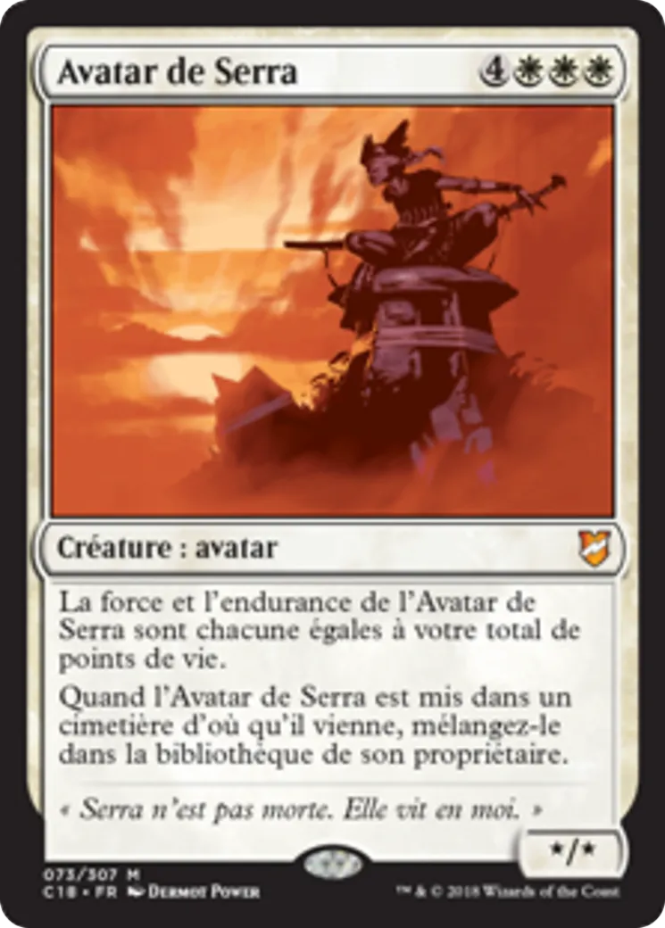Avatar de Serra — Commander 2018 — Magic: The Gathering
