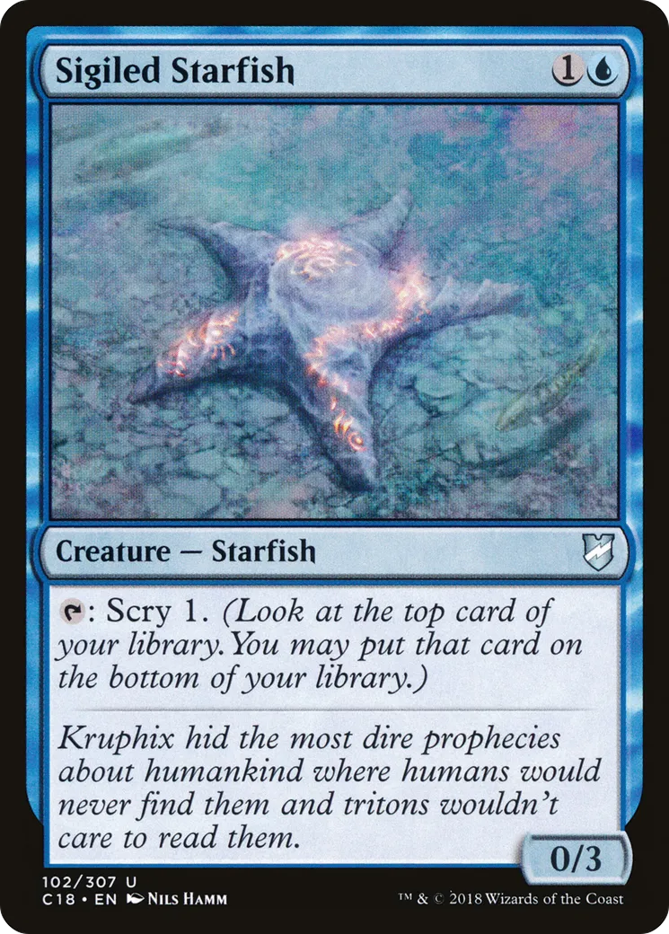 Sigiled Starfish — Commander 2018 — Magic: The Gathering
