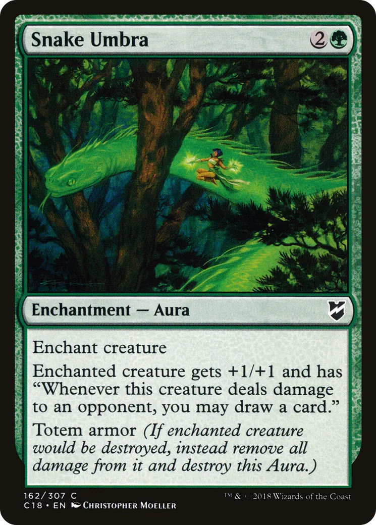 Snake Umbra — Commander 2018 — Magic: The Gathering