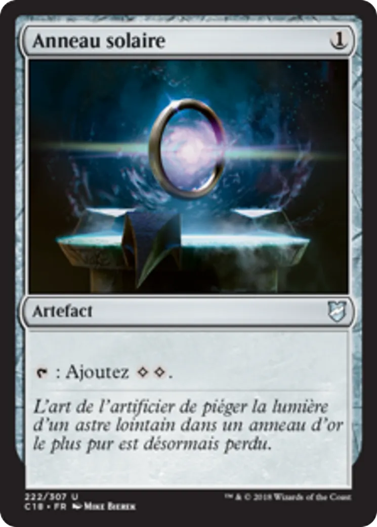 Anneau solaire — Commander 2018 — Magic: The Gathering