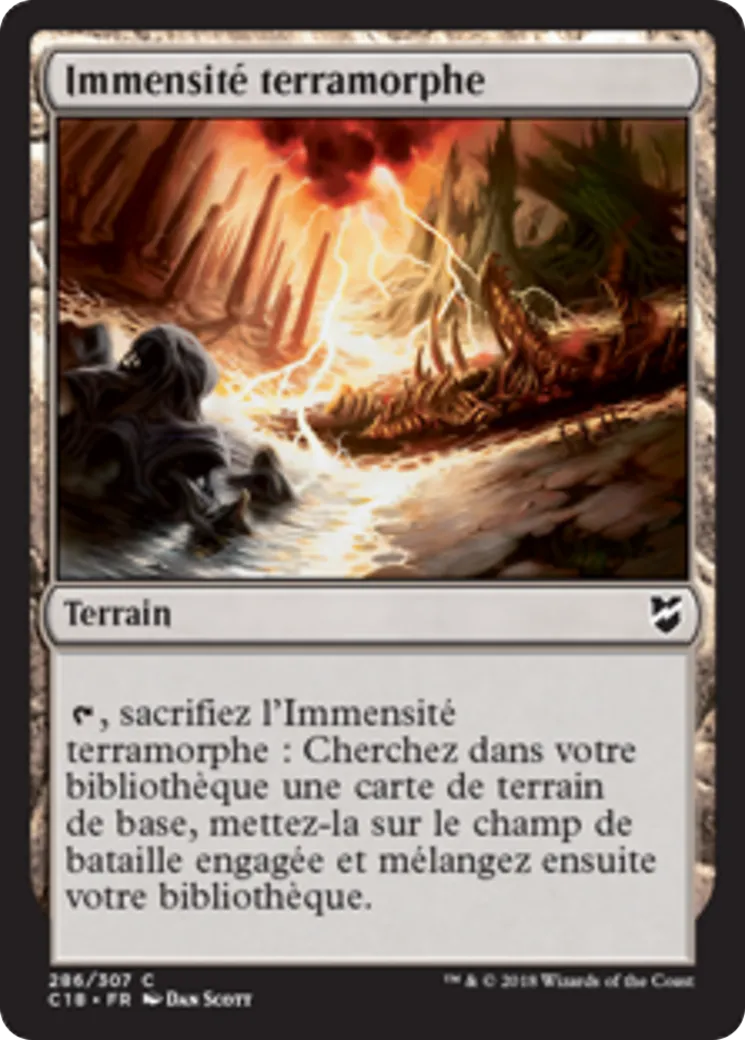 Immensité terramorphe — Commander 2018 — Magic: The Gathering