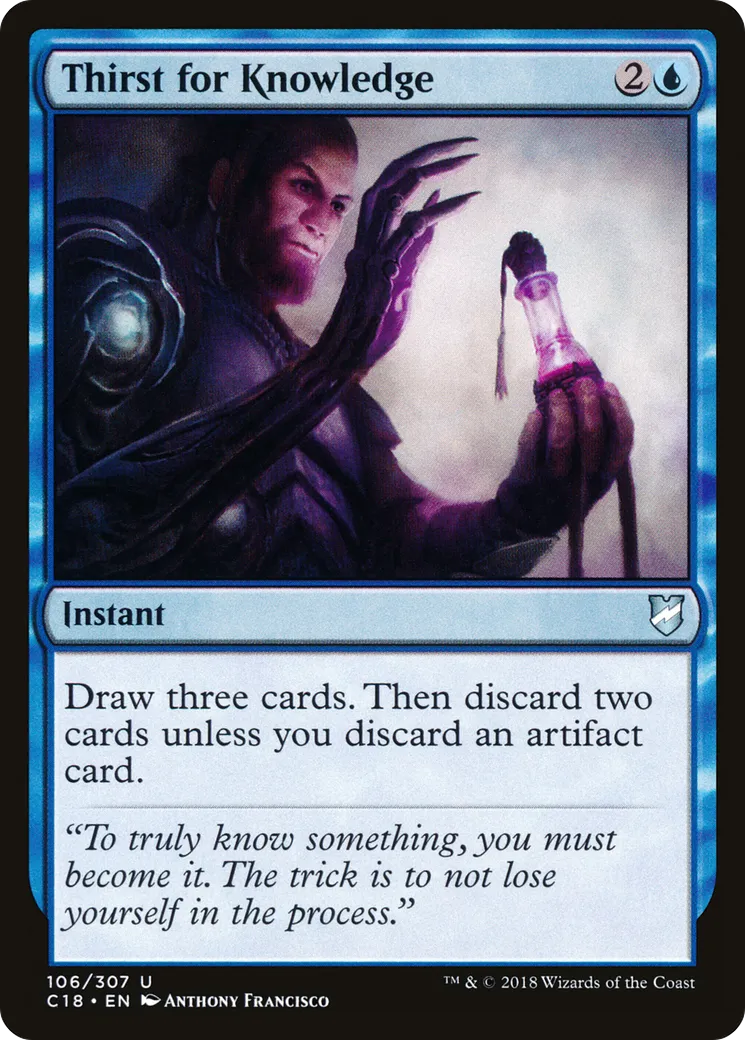 Thirst for Knowledge — Commander 2018 — Magic: The Gathering