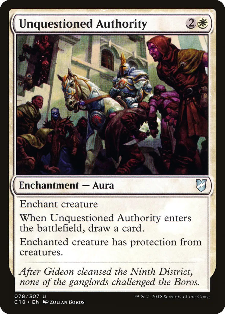 Unquestioned Authority — Commander 2018 — Magic: The Gathering