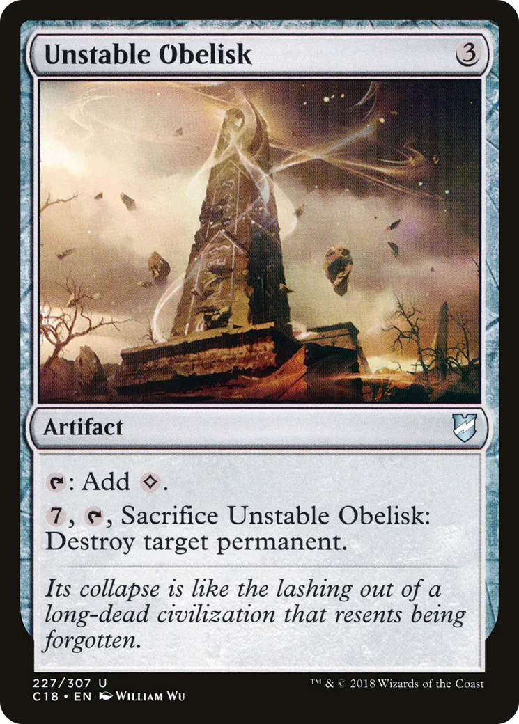 Obélisque instable — Commander 2018 — Magic: The Gathering