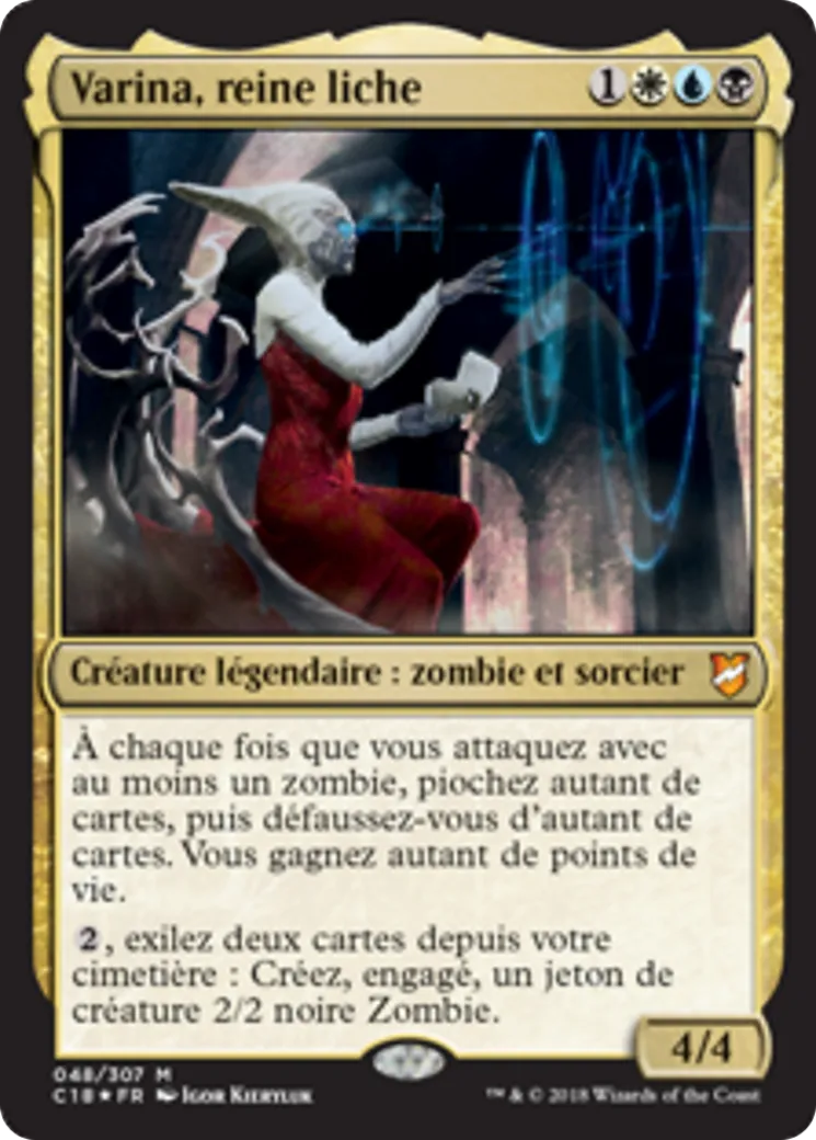 Varina, reine liche — Commander 2018 — Magic: The Gathering