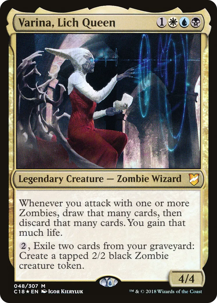 Varina, Lich Queen — Commander 2018 — Magic: The Gathering