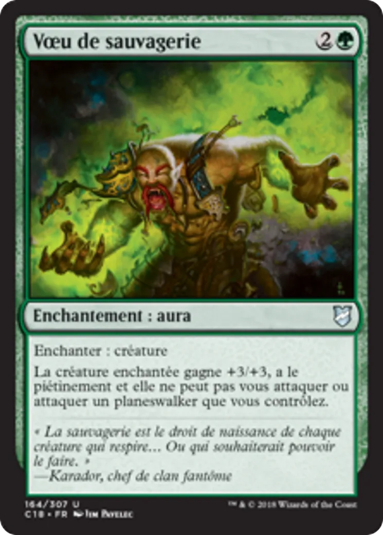 Vœu de sauvagerie — Commander 2018 — Magic: The Gathering