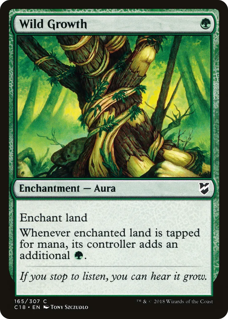 Wild Growth — Commander 2018 — Magic: The Gathering