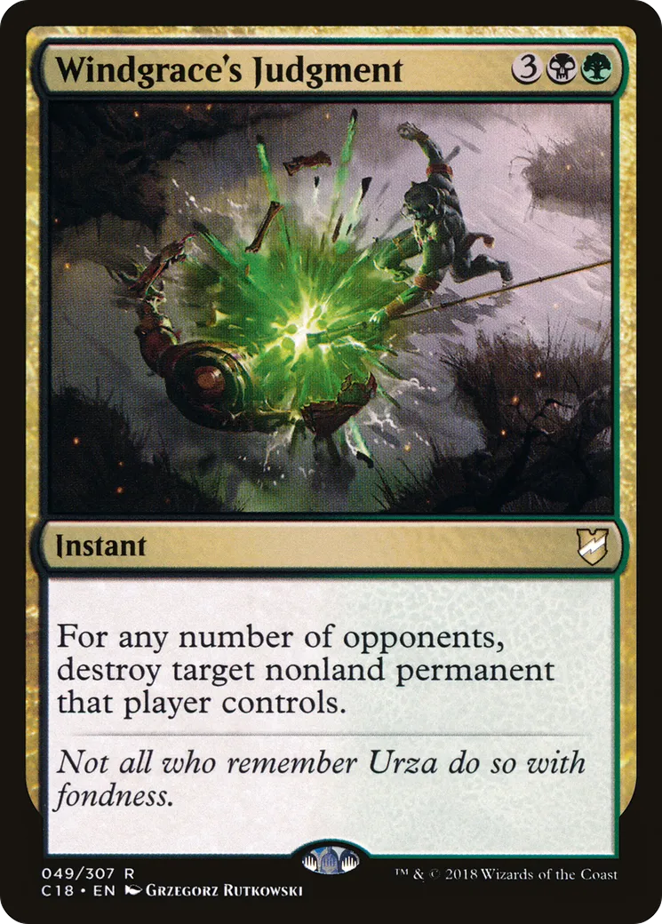 Windgrace's Judgment — Commander 2018 — Magic: The Gathering