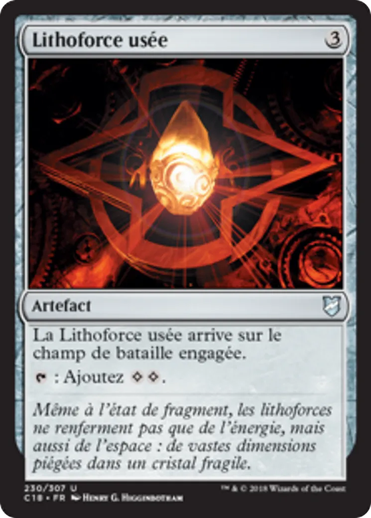 Lithoforce usée — Commander 2018 — Magic: The Gathering