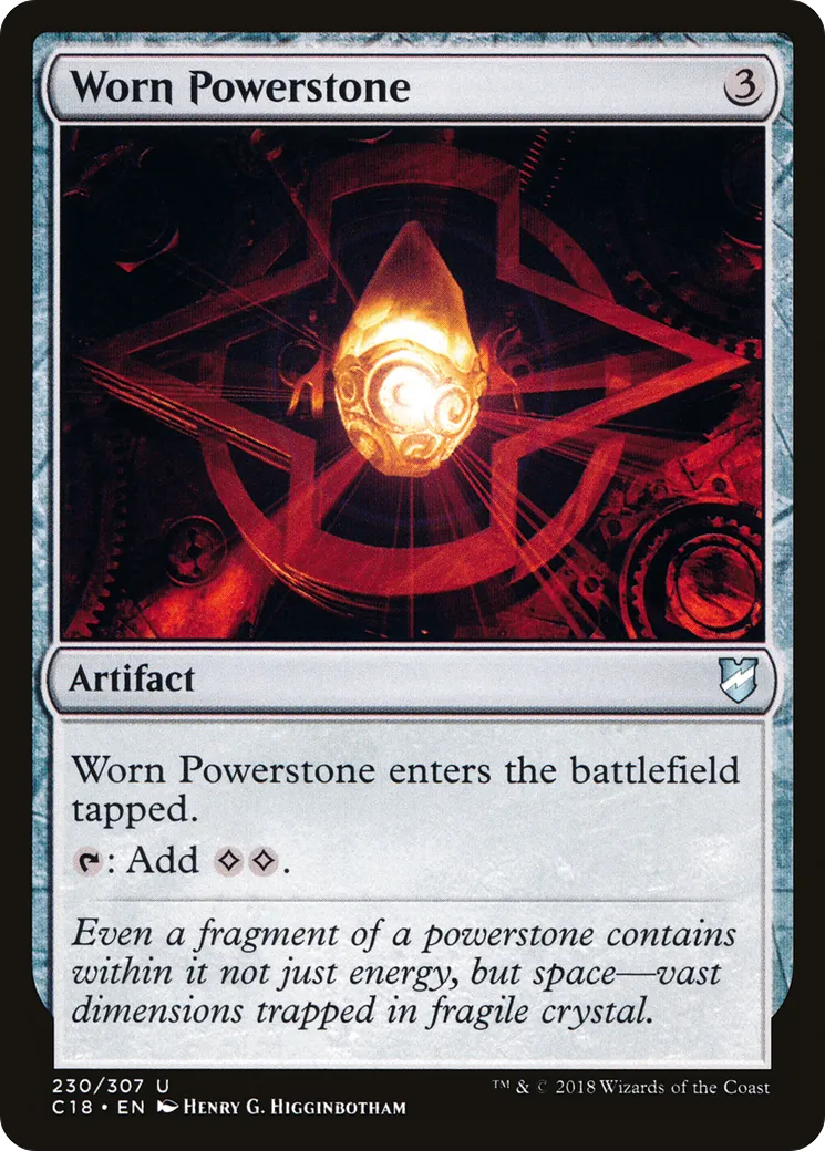 Worn Powerstone — Commander 2018 — Magic: The Gathering