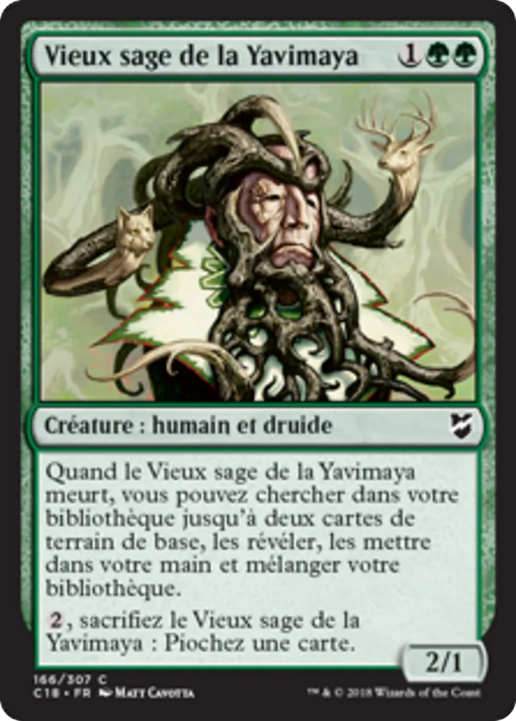 Vieux sage de la Yavimaya — Commander 2018 — Magic: The Gathering