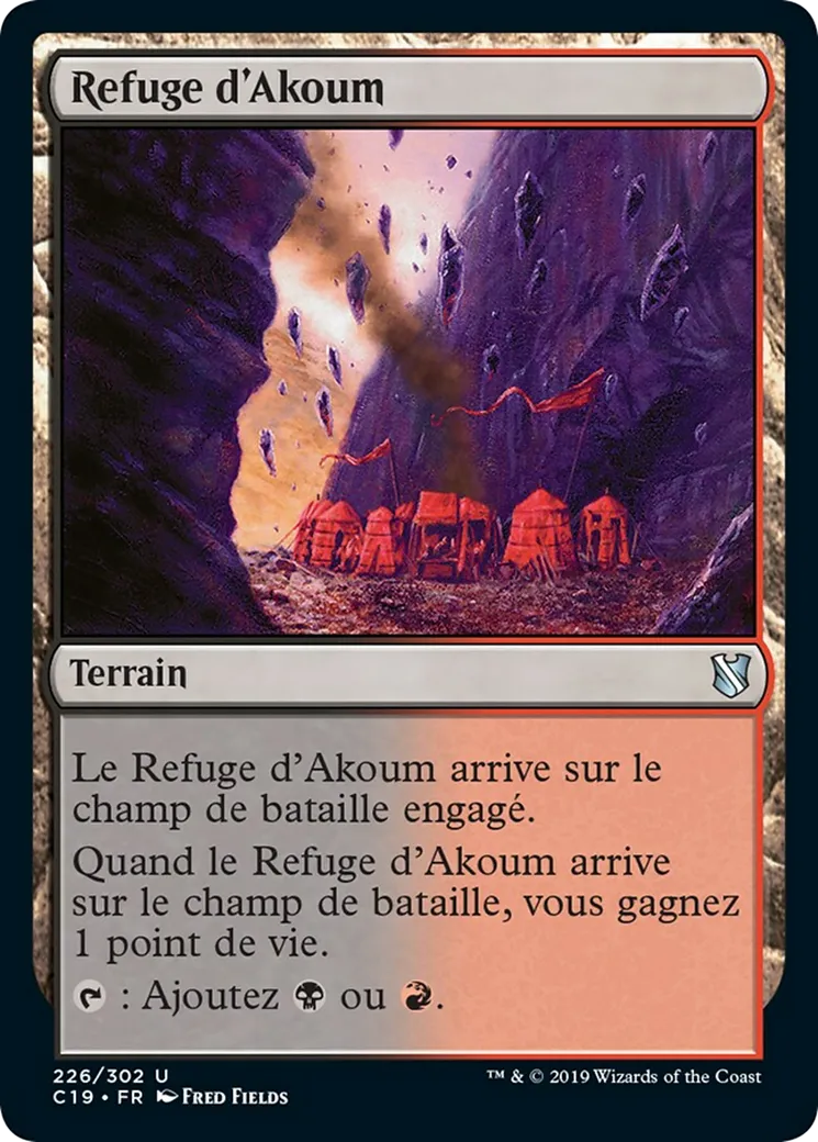 Refuge d'Akoum from Commander 2019 - Magic: The Gathering