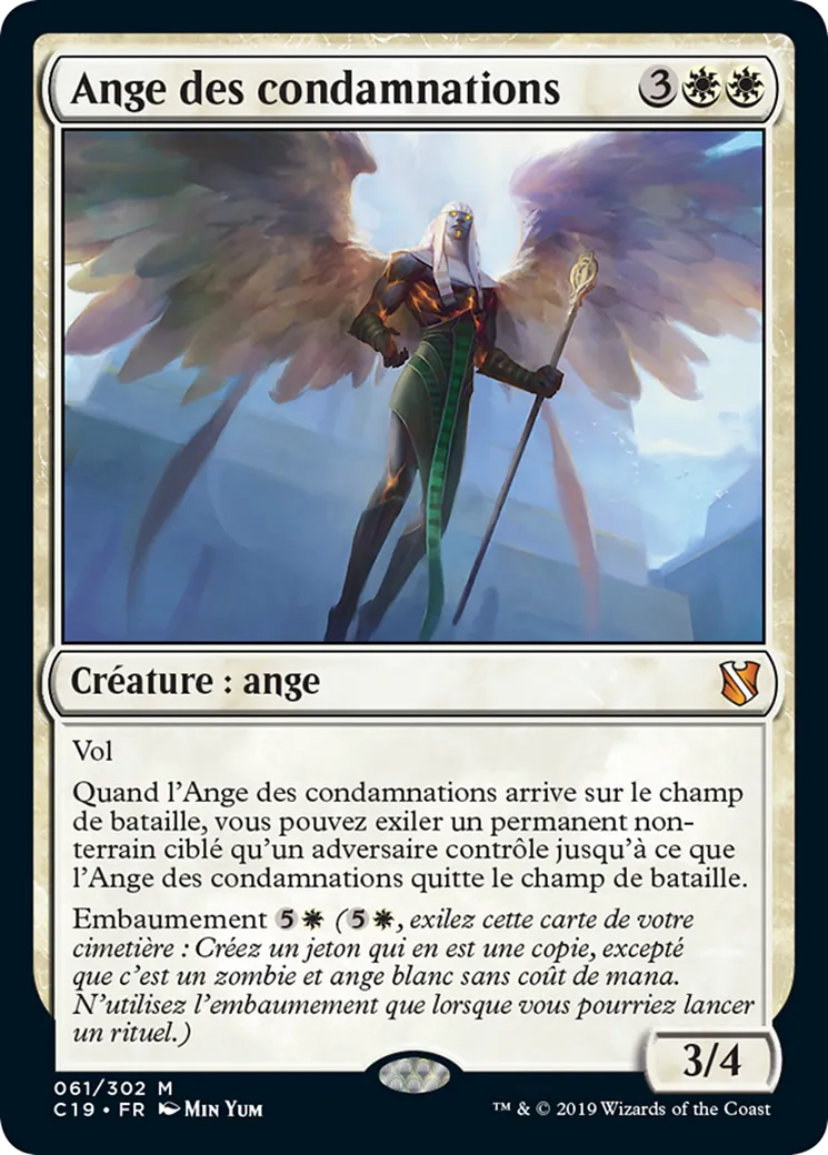 Ange des condamnations — Commander 2019 — Magic: The Gathering