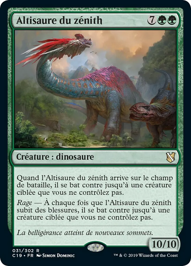 Altisaure du zénith — Commander 2019 — Magic: The Gathering
