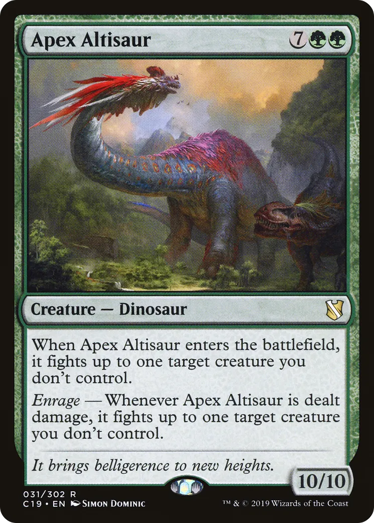 Apex Altisaur — Commander 2019 — Magic: The Gathering