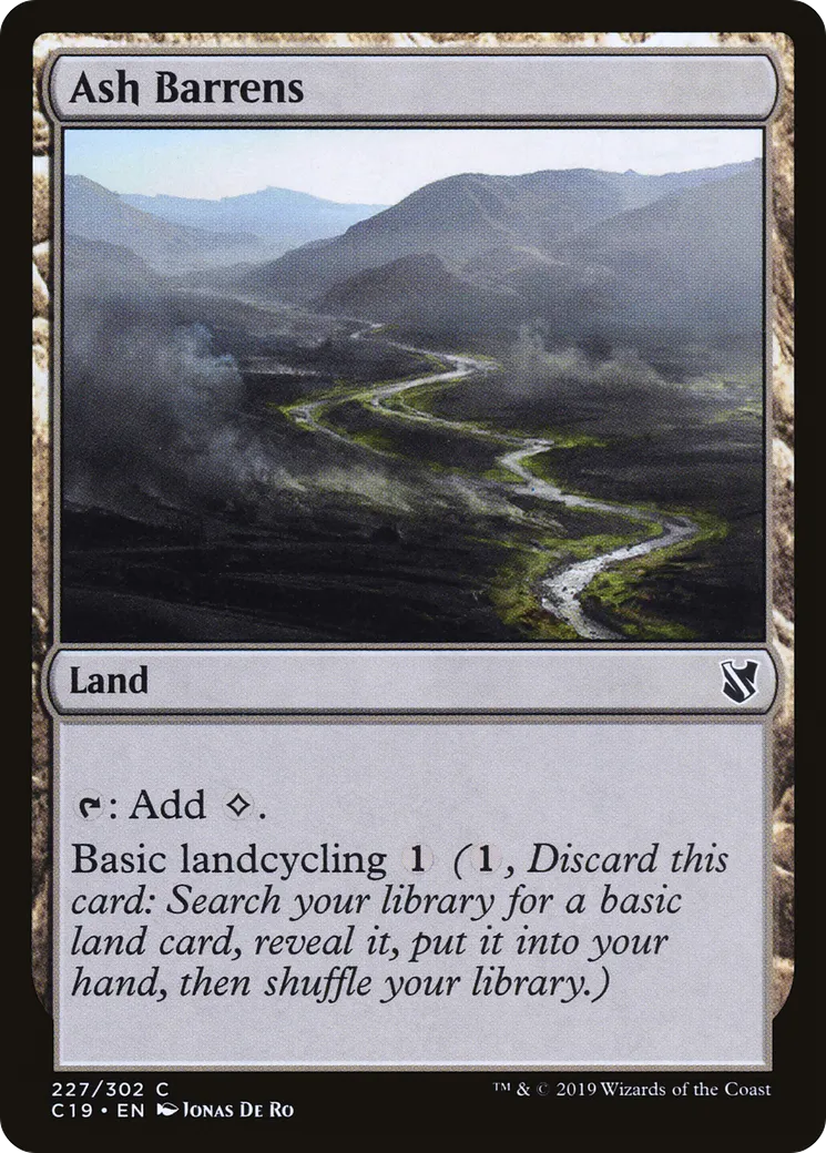 Landes cendreuses — Commander 2019 — Magic: The Gathering