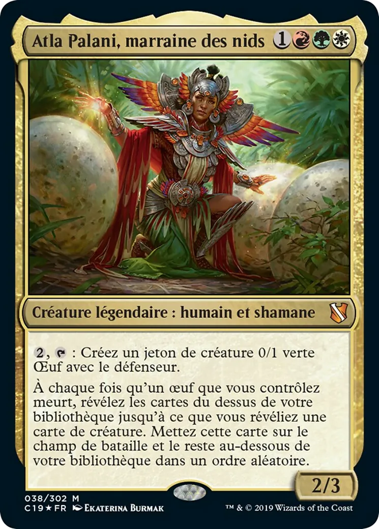 Atla Palani, marraine des nids — Commander 2019 — Magic: The Gathering