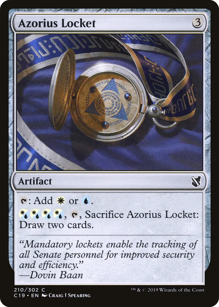 Médaillon d'Azorius — Commander 2019 — Magic: The Gathering
