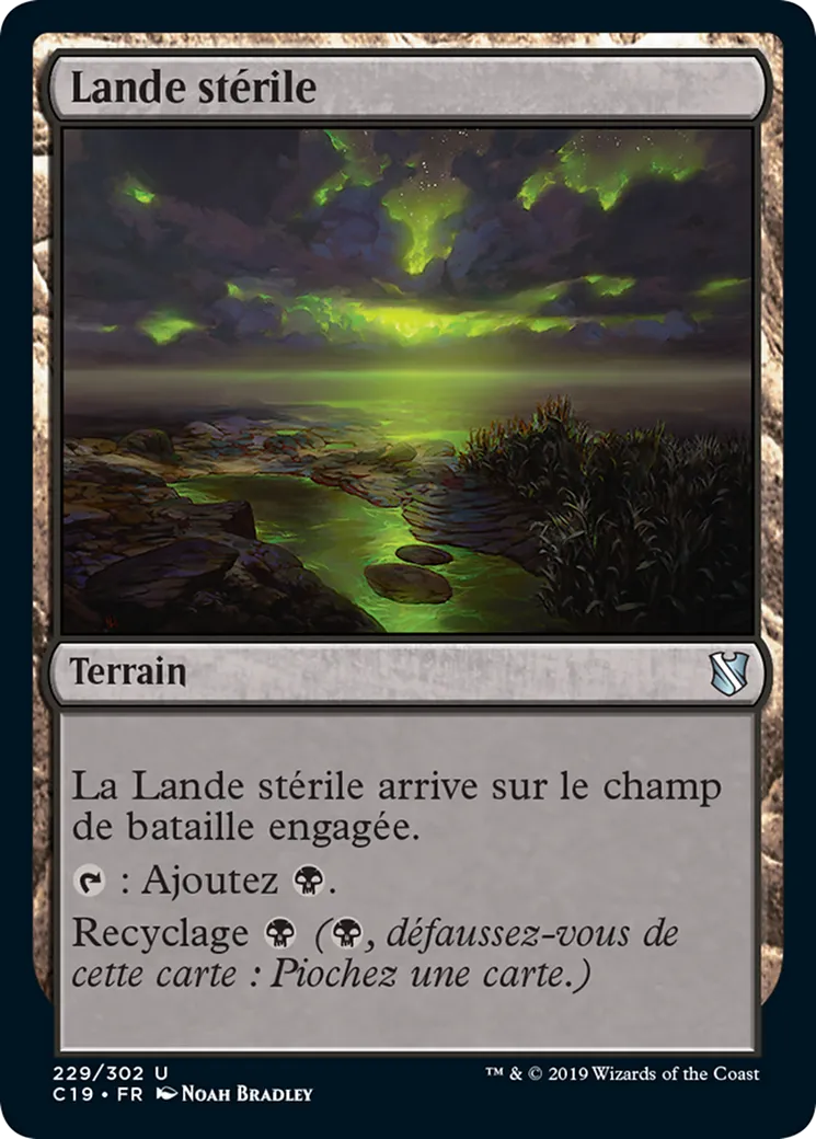 Lande stérile — Commander 2019 — Magic: The Gathering