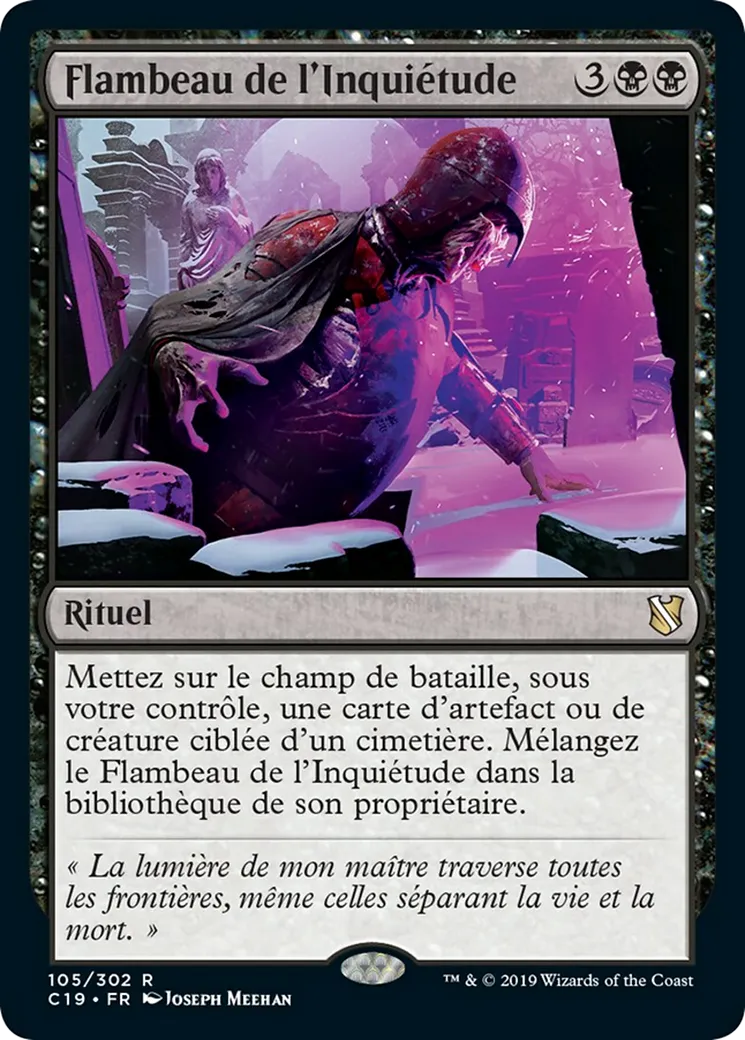Flambeau de l'Inquiétude — Commander 2019 — Magic: The Gathering
