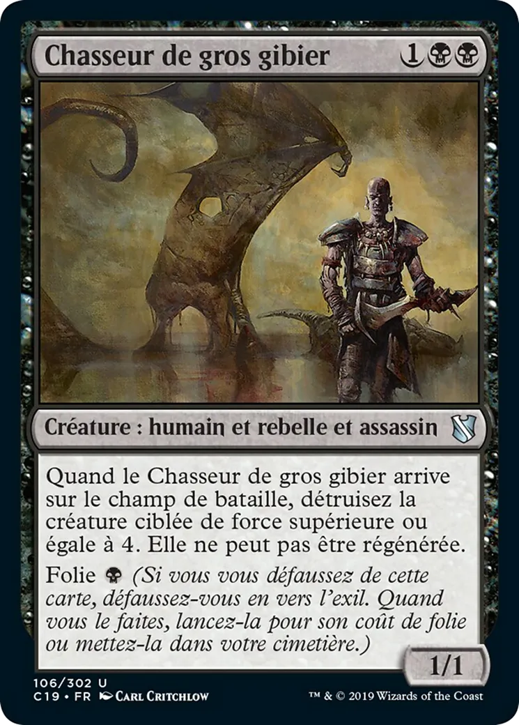 Chasseur de gros gibier — Commander 2019 — Magic: The Gathering