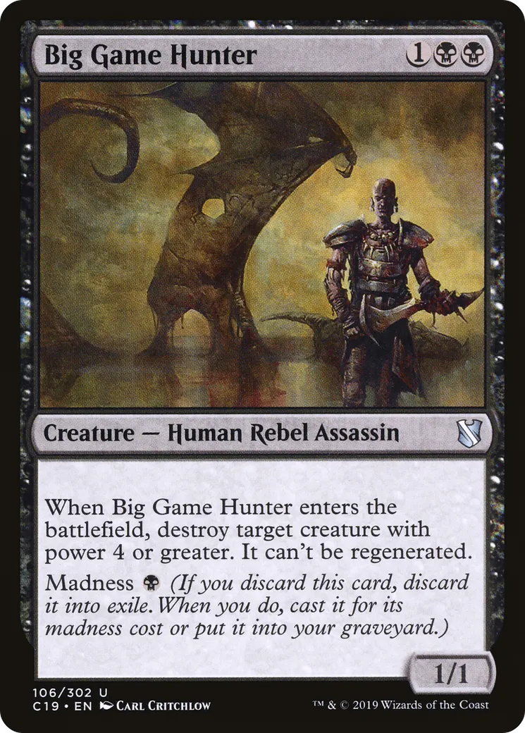 Big Game Hunter — Commander 2019 — Magic: The Gathering