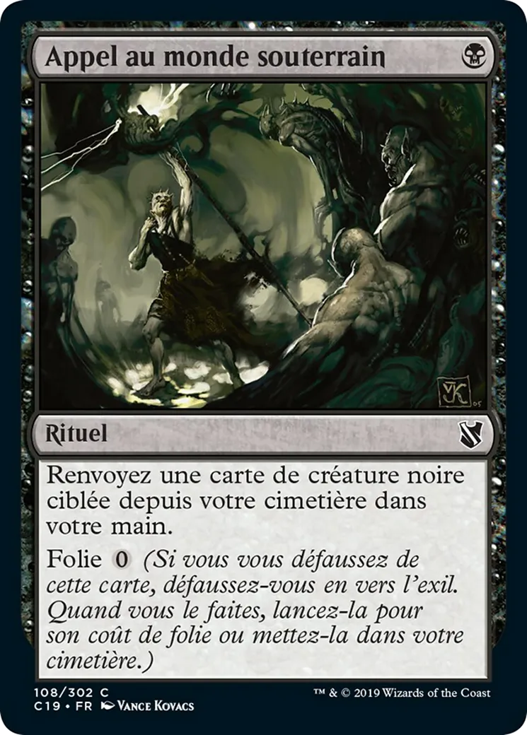 Appel au monde souterrain — Commander 2019 — Magic: The Gathering