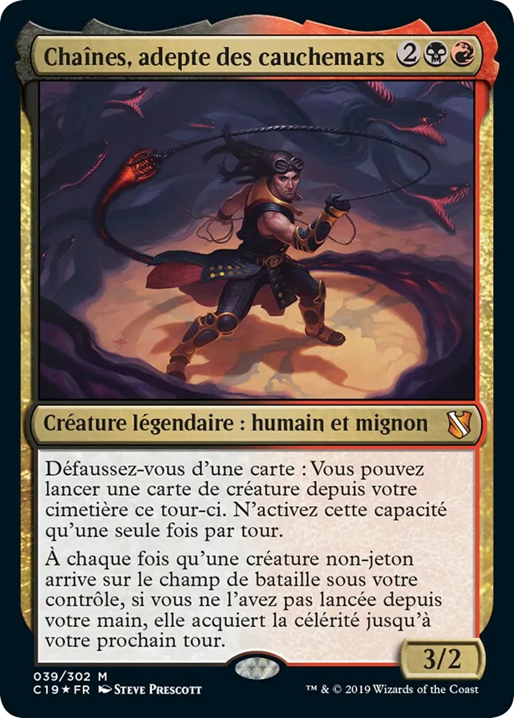 Chaînes, adepte des cauchemars — Commander 2019 — Magic: The Gathering