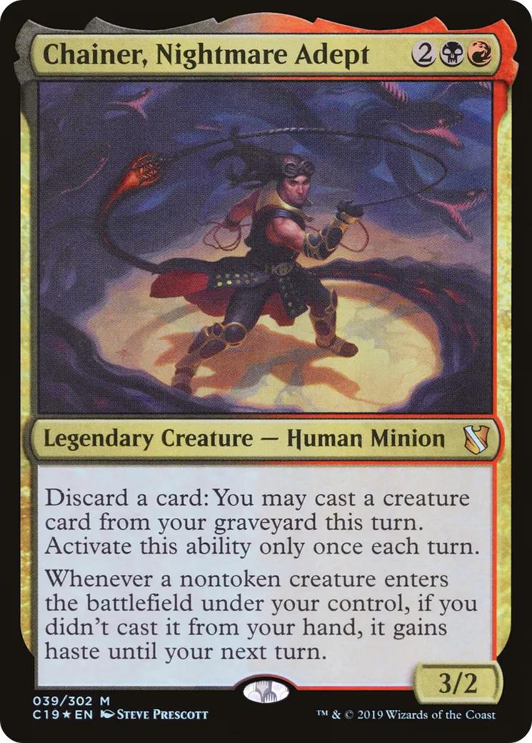 Chainer, Nightmare Adept — Commander 2019 — Magic: The Gathering