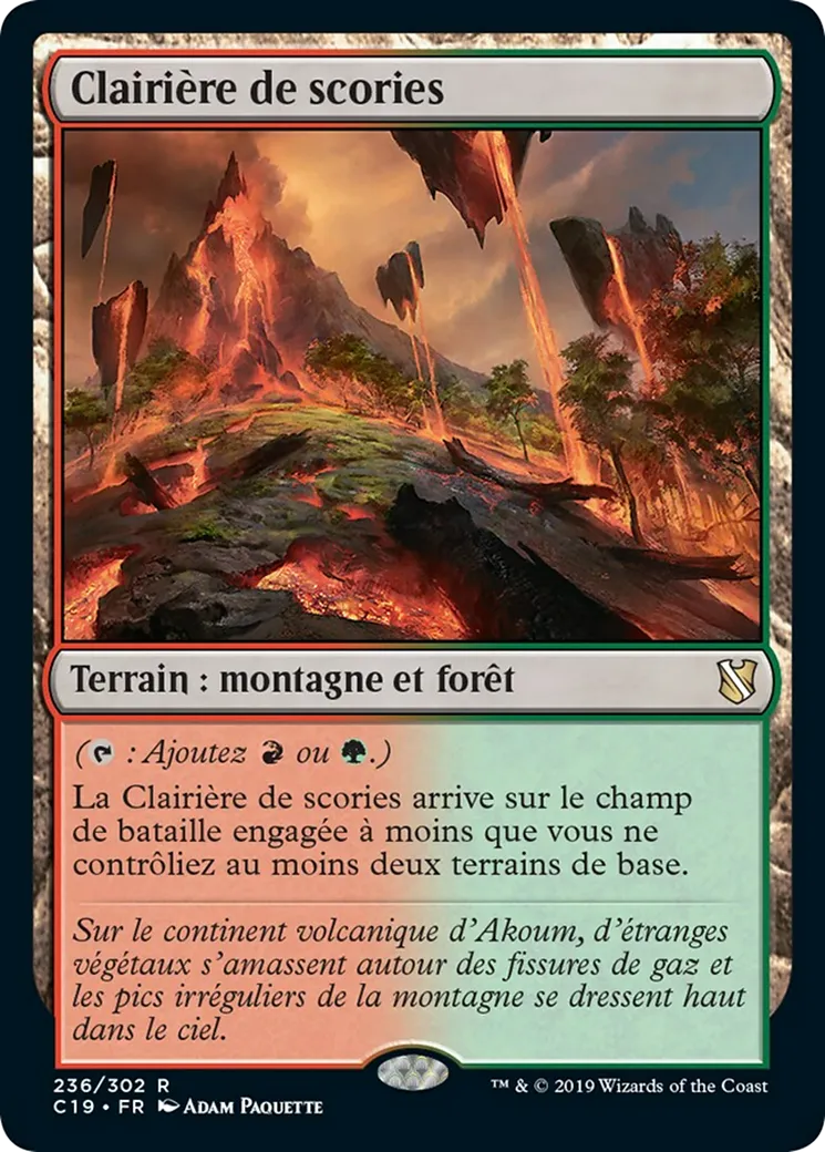 Clairière de scories — Commander 2019 — Magic: The Gathering