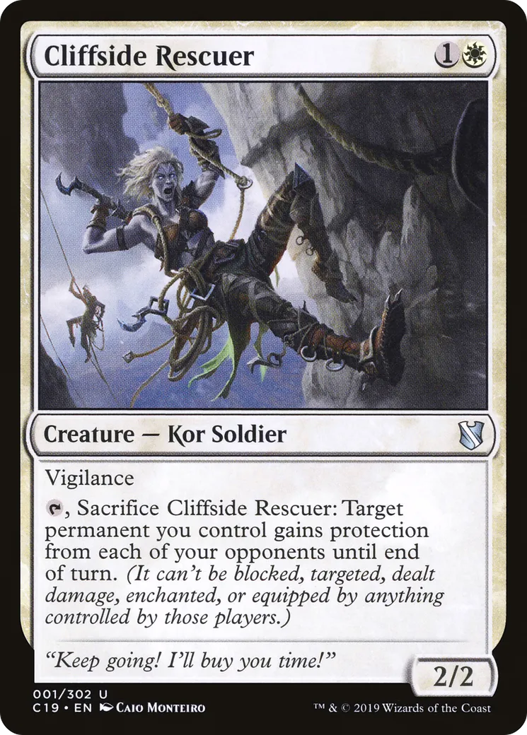 Cliffside Rescuer from Commander 2019 - Magic: The Gathering