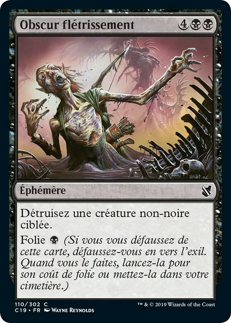 Obscur flétrissement — Commander 2019 — Magic: The Gathering