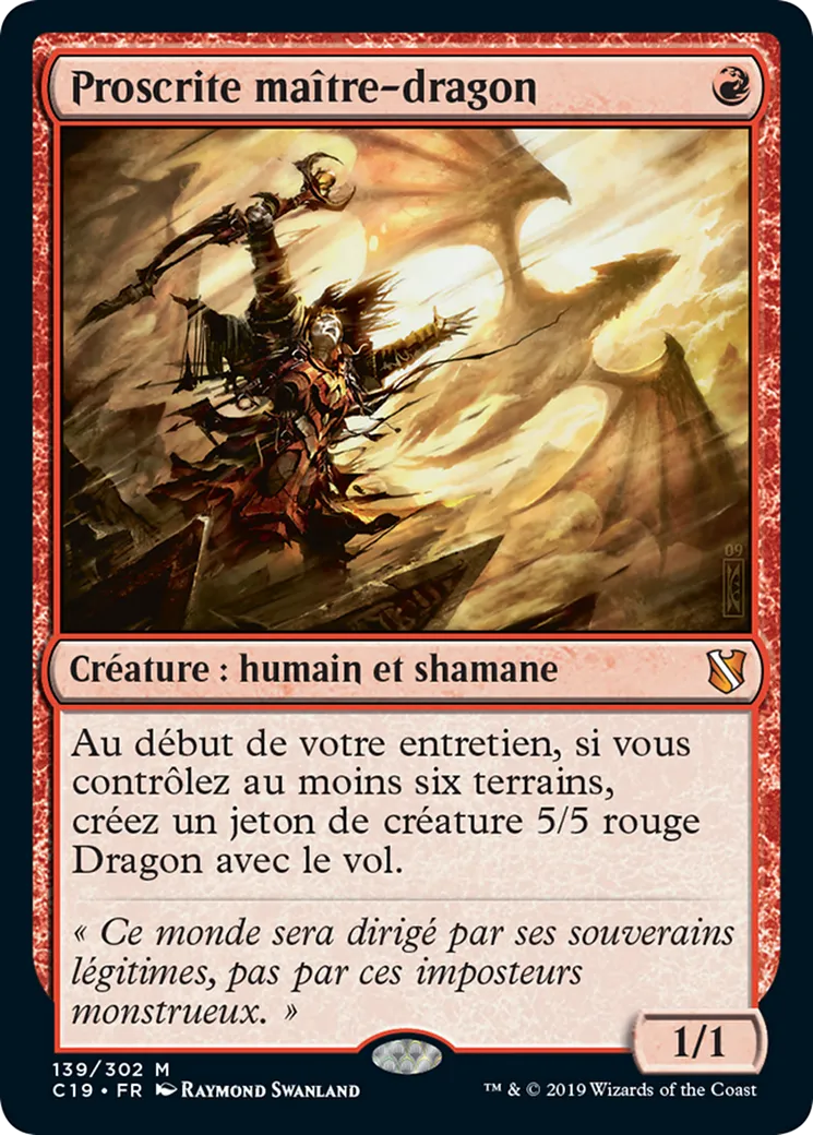 Proscrite maître-dragon — Commander 2019 — Magic: The Gathering
