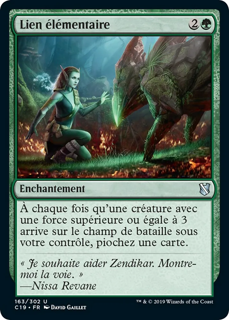 Lien élémentaire from Commander 2019 - Magic: The Gathering