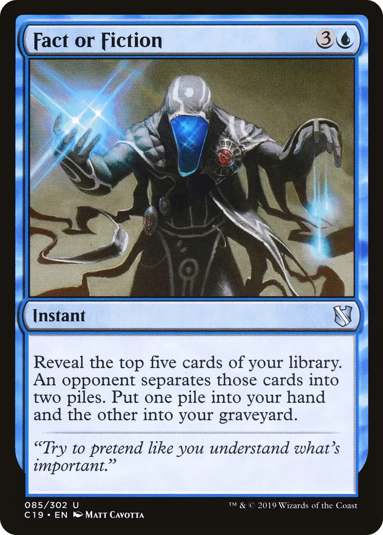 Fact or Fiction from Commander 2019 - Magic: The Gathering