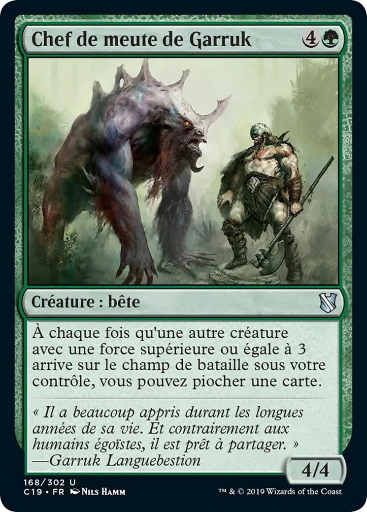 Chef de meute de Garruk — Commander 2019 — Magic: The Gathering